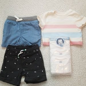Infant boy shorts and shirts